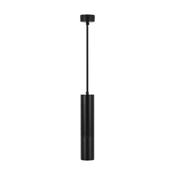 [6686] VT-976 1xGU10 HANGENDE HANGER ZWART D:60x300MM