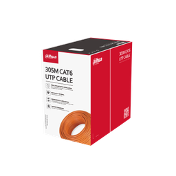 [PFM920I-6UN-C] Dahua PFM920I-6UN-C UTP CAT6 - Pure Copper Cable (Orange) - Certified flame retardant class CE CPR Eca