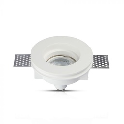 [3652] VT-771 GU10 GIPSFITTING ROND-WIT - Snijmaat Ø103mm