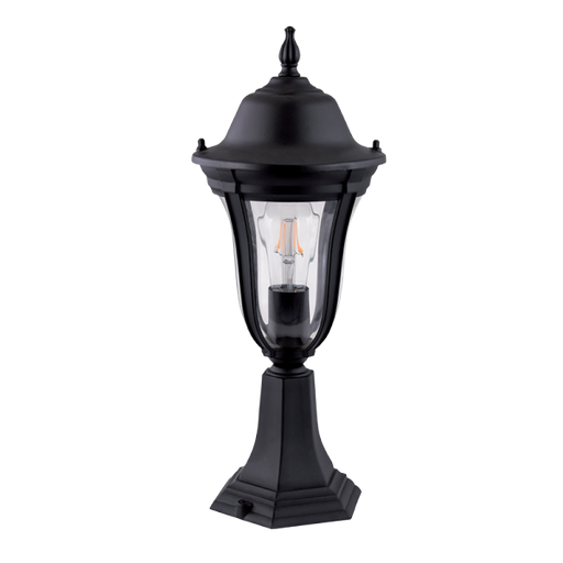 ELMARK 96204MF/BK - MARK 204 LANTAARNSTANDAARD 1XE27 ZWART H490