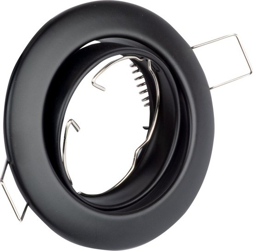 Spot encastré SA-51R noir, mobile 9251R/BL + Douille GU10