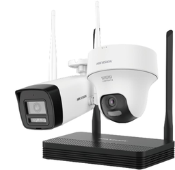 [NKS424W02H] HIKVISION NKS424W02H Wi-Fi IP Kit 4MP H.265 One bullet + One turret WiFi NVS Kit - Micro SD Optional