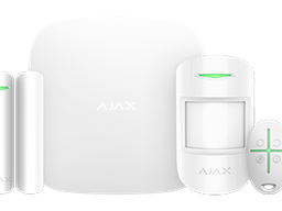 [38168.56.WH1] Ajax StarterKit-W . The kit consists of the Hub, MotionProtect detector, DoorProtect and SpaceControl key fob.