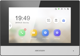 [DS-KH6320-WTE2] Hikvision DS-KH6320-WTE2 2x draads 7&quot; touchscreen wifi 802.11b/g/n .TF-kaart, max. 32G