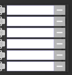 [DS-KD-KK] Module d'étiquette nominative Hikvision DS-KD-KK · 6 boutons d'appel Noir