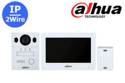 [KTX01] Dahua  DHI-KTX01 2-wire hybrid video door entry kit - Wifi Monitor / DMSS Apps