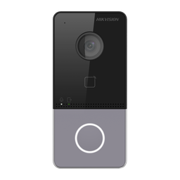 [DS-KV6113-WPE1(C)] Hikvision DS-KV6113-WPE1(C) Station de porte de villa en plastique 1 x bouton PoE/ 12 VDC, carte Mifare WIFI - 1 relais - appelez directement Hikconnect